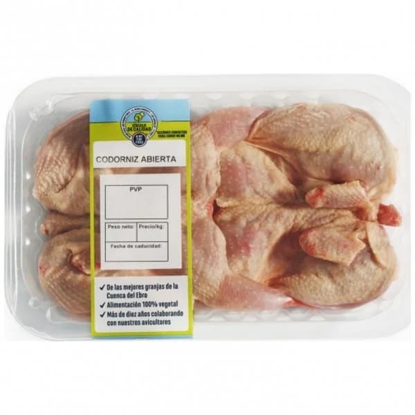 Codorniz fresca Círculo de Calidad 250 g aprox - 0.25 kg - Imagen del producto en Findit