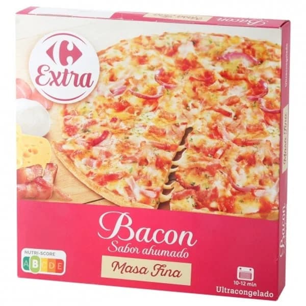 Pizza de bacon Carrefour 315 g. - 0.32 kg - Imagen del producto en Findit
