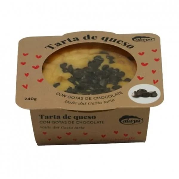 Tarta de queso con pepitas de chocolate Alaya 240 g. - 0.24 kg - Imagen del producto en Findit