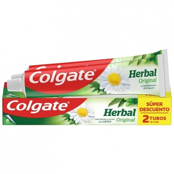 Dentífrico con extractos de plantas Herbal Colgate pack de 2 unidades de 75 ml. - 0.15 l - Imagen del producto en Findit