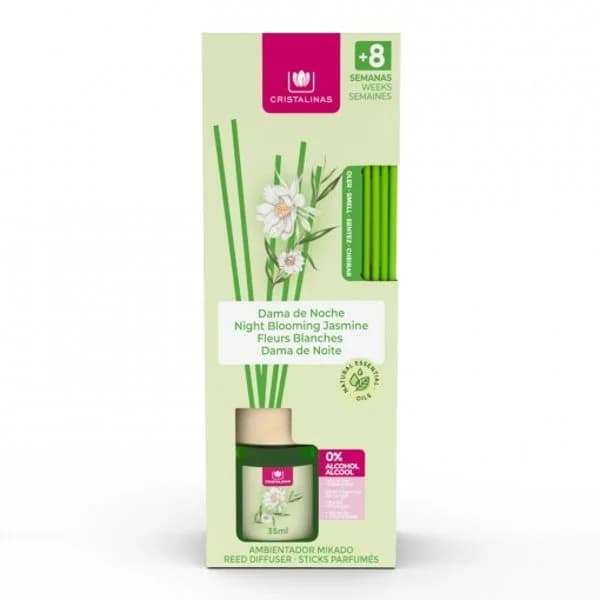 Ambientador de varillas dama de noche Cristalinas 35 ml. - 0.04 l - Imagen del producto en Findit