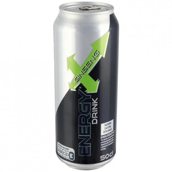 Energy drink ginseng Bebida Energética Carrefour lata 50 cl. - 0.5 l - Imagen del producto en Findit
