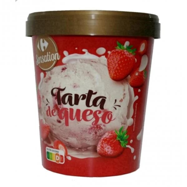 Helado de tarta de queso con fresa Sensation Carrefour 300 g. - 0.3 kg - Imagen del producto en Findit