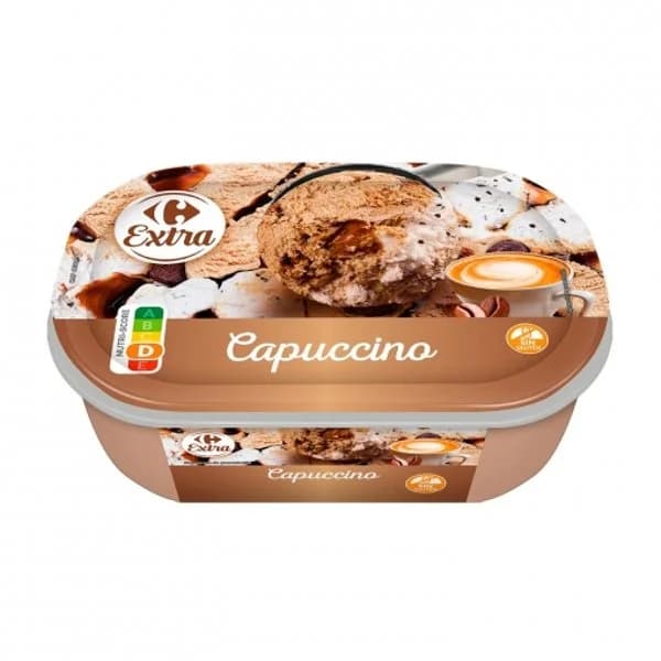 Tarrina de Capuccino Extra Carrefour sin gluten 602 g. - 0.6 kg - Imagen del producto en Findit