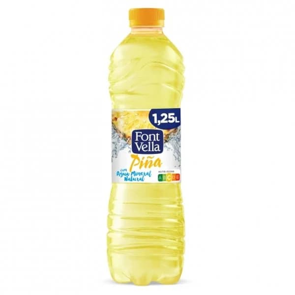 Agua mineral Font Vella Levité con zumo de piña 1,25 l. - 1.15 l - Imagen del producto en Findit