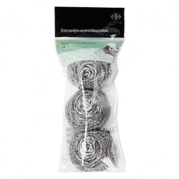 Estropajos Inox 3 ud. CARREFOUR - 3 ud - Imagen del producto en Findit