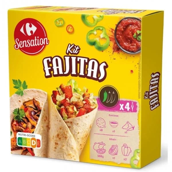 Kit para fajitas Sensation Carrefour 475 g. - 0.47 kg - Imagen del producto en Findit