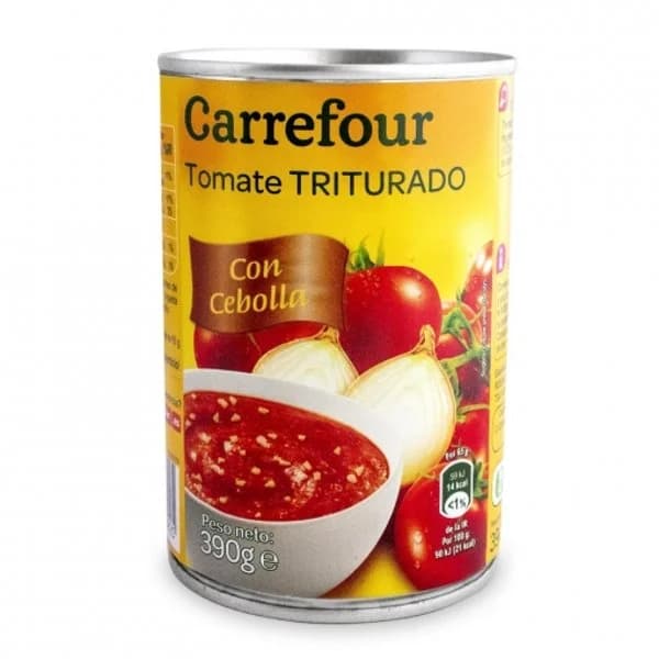 Tomate triturado con cebolla Carrefour 390 g. - 0.39 kg - Imagen del producto en Findit