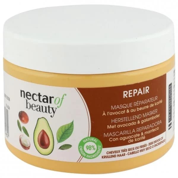 Mascarilla capilar reparadora de aguacate y karité Nectar of Beauty Les Cosmétiques 300 ml. - 0.3 l - Imagen del producto en Findit