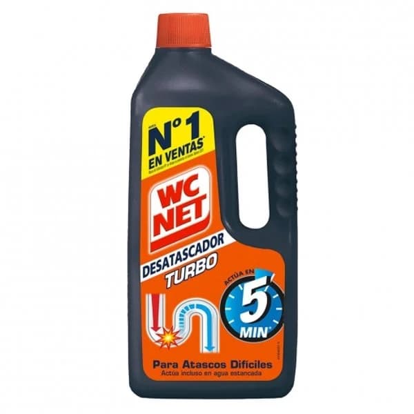 Desatascador de tuberías atascos difíciles turbo 5 min Wc Net 1 l. - 1 l - Imagen del producto en Findit