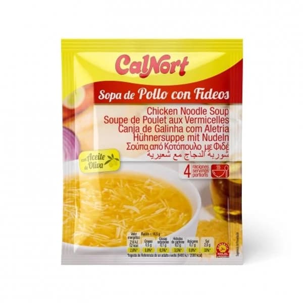Sopa de pollo con fideos Calnort 66 g. - 0.07 kg - Imagen del producto en Findit