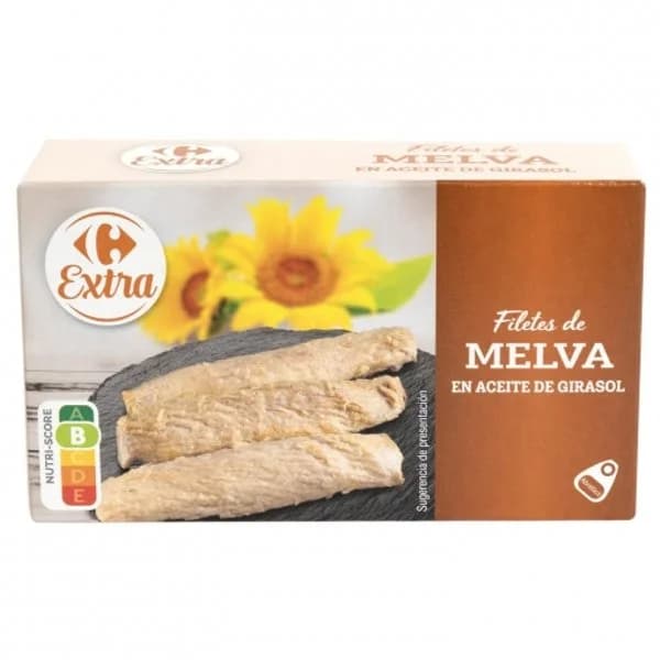 Filete de melva en aceite de girasol Extra Carrefour 85 g. - 0.09 kg - Imagen del producto en Findit