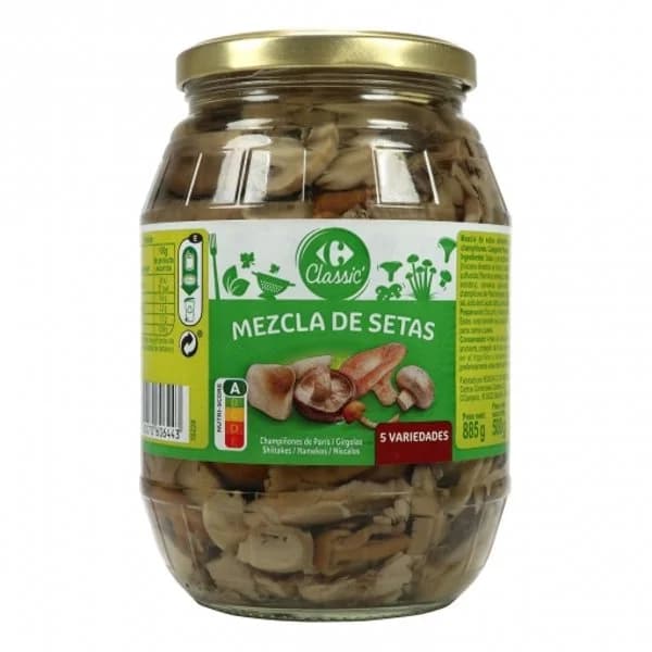 Mezcla de setas con champiñones Classic Carrefour 500 g. - 0.5 kg - Imagen del producto en Findit