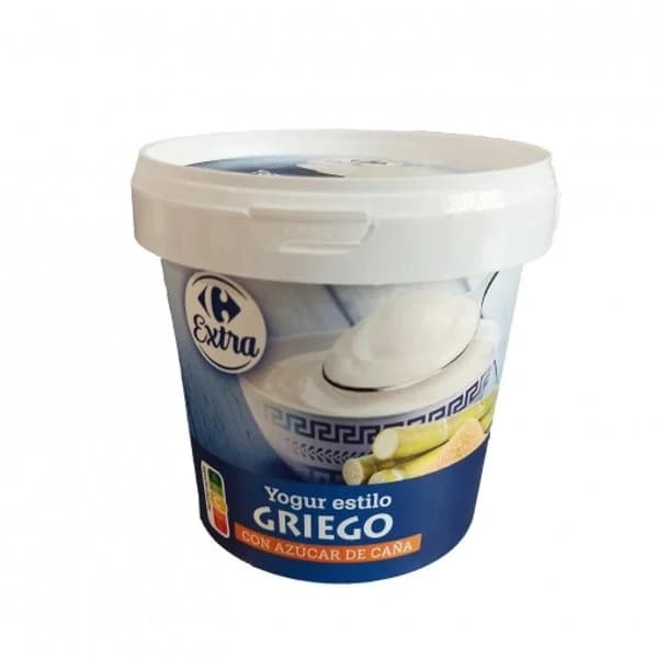 Yogur estilo griego natural con azucar de caña Carrefour 1 kg. - 1 kg - Imagen del producto en Findit