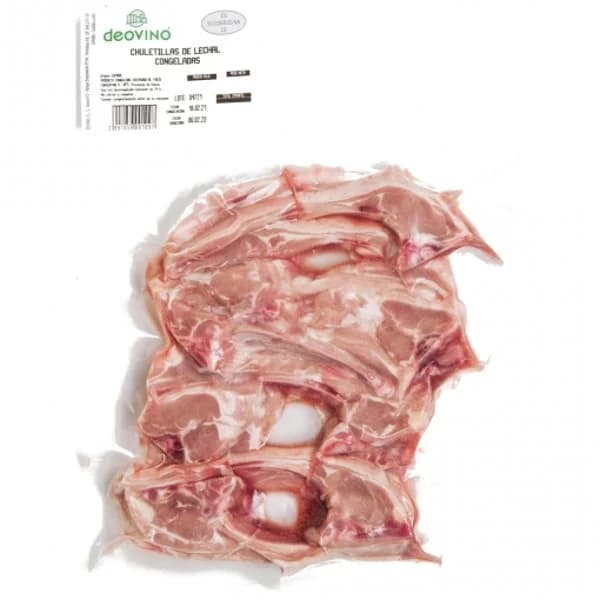 Chuletillas de carré de lechal Deovino 600 g aprox - 1 ud - Imagen del producto en Findit