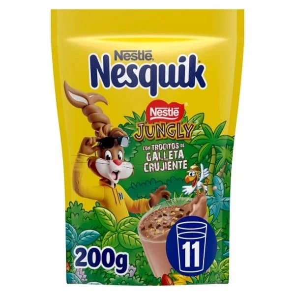 Cacao soluble con trocitos de galleta Jungly Nesquik 200 g. - 0.2 kg - Imagen del producto en Findit