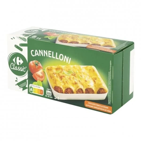 Pasta canelones Carrefour Classic 250 g. - 0.25 kg - Imagen del producto en Findit