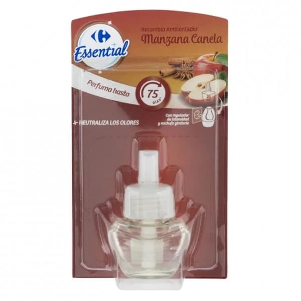 Ambientador eléctrico manzana canela Essential recambio Carrefour 1 ud. - 0.02 l - Imagen del producto en Findit