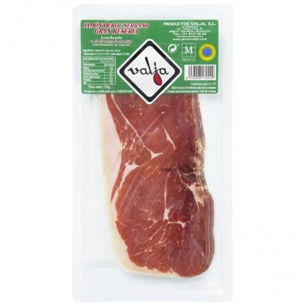 Jamón serrano duroc gran reserva en lonchas Valja 150 g - 0.15 kg - Imagen del producto en Findit