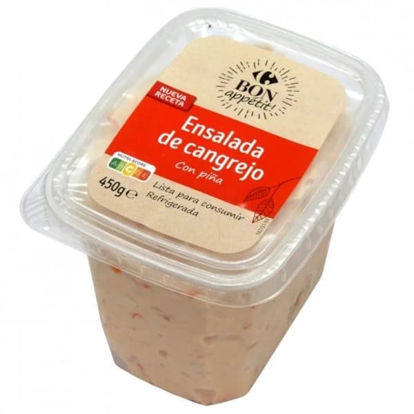 Ensalada de cangrejo con piña Carrefour 450 g. - 0.45 kg - Imagen del producto en Findit