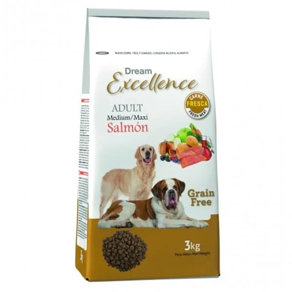 Pienso de salmón para perro mediano-grande Dream Excellence 3 kg - 3 kg - Imagen del producto en Findit