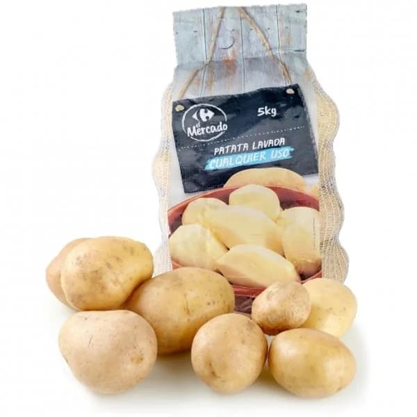 Patata lavada para todo uso Carrefour El Mercado 5 kg - 5.02 kg - Imagen del producto en Findit
