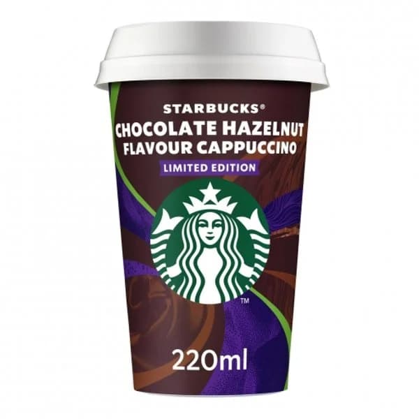 Café de chocolate Hazelnut sabor Cappuccino Starbucks 220 ml. - 1 ud - Imagen del producto en Findit