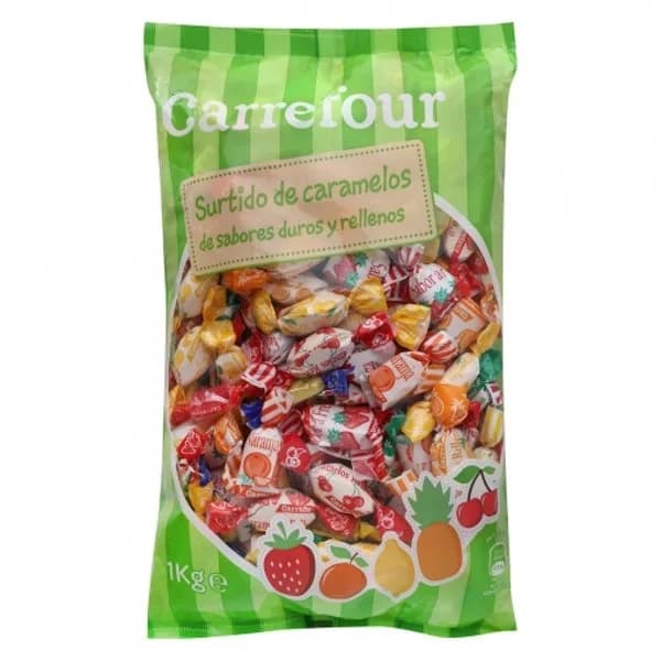 Surtido de caramelos duros y rellenos Carrefour Classic 1 kg. - 1 kg - Imagen del producto en Findit