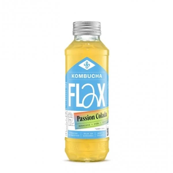 Kombucha passion colada Flax & Kale botella 33 cl. - 0.33 l - Imagen del producto en Findit