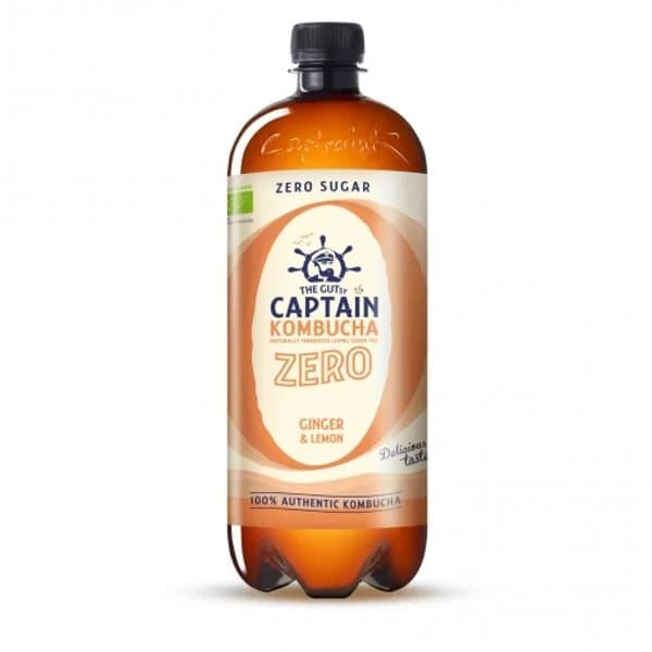 Kombucha ginger & lemon zero cológica The GUTsy Captain 1 l. - 1 l - Imagen del producto en Findit