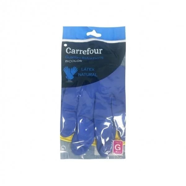 Guante Reforzado de Látex CARREFOUR G 2 ud - Bicolor - 1 ud - Imagen del producto en Findit