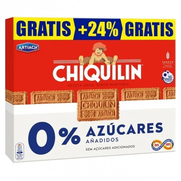 Galletas Chiquilín Artiach sin azúcar añadido 422 g. - 0.42 kg - Imagen del producto en Findit
