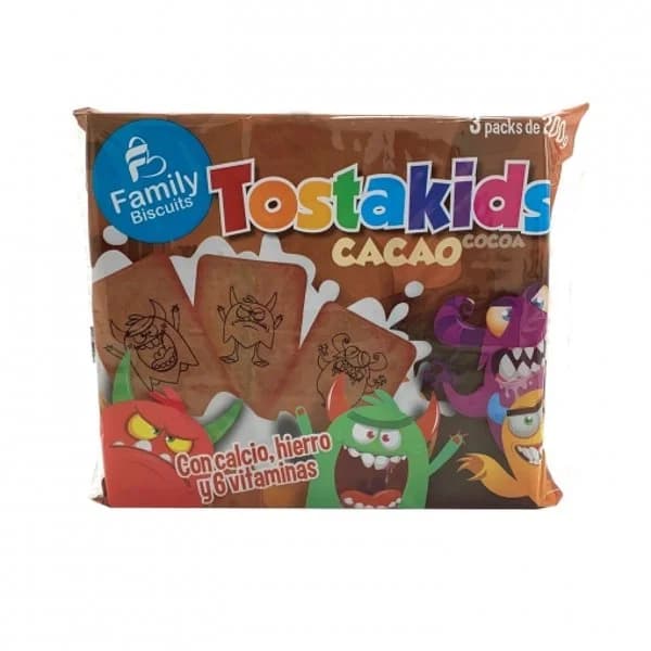 Galletas con cacao Tostakids Family Biscuits 600 g. - 1 ud - Imagen del producto en Findit