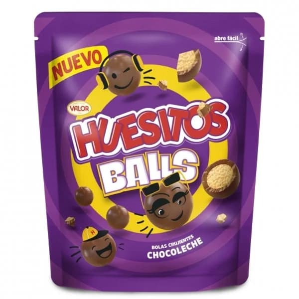Bolas de chocolate crujiente Huesitos Balls 140 g. - 0.14 kg - Imagen del producto en Findit