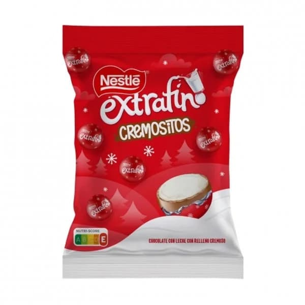 Bolitas de chocolate rellenas de crema Nestlé Extrafino Cremositos sin gluten 144 g. - 0.14 kg - Imagen del producto en Findit
