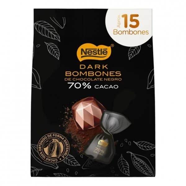 Bombones de chocolate negro 70% cacao Nestlé Dark 142 g. - 0.14 kg - Imagen del producto en Findit