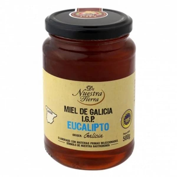 Miel de Galicia con eucalipto De Nuestra Tierra 500 g. - 0.5 kg - Imagen del producto en Findit