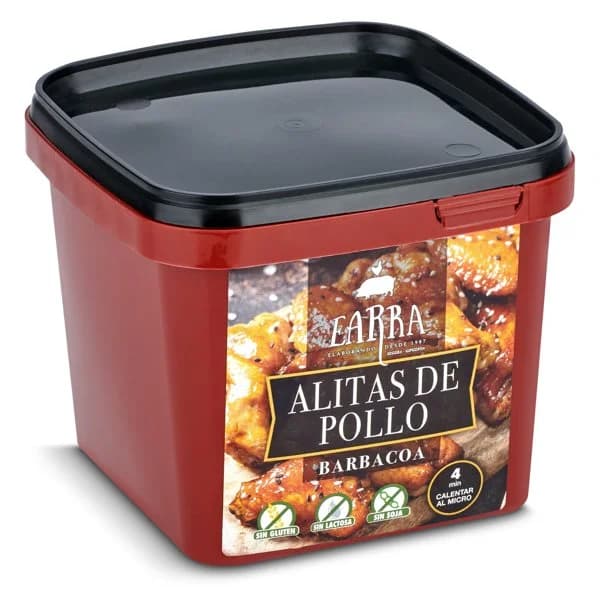 Alitas de pollo barbacoa Earra tarrina 500 g - 0.5 ud - Imagen del producto en Findit