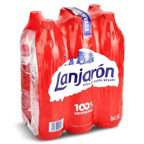 Agua mineral natural Lanjarón pack 6 x 1.5 l - 8.94 l - Imagen del producto en Findit