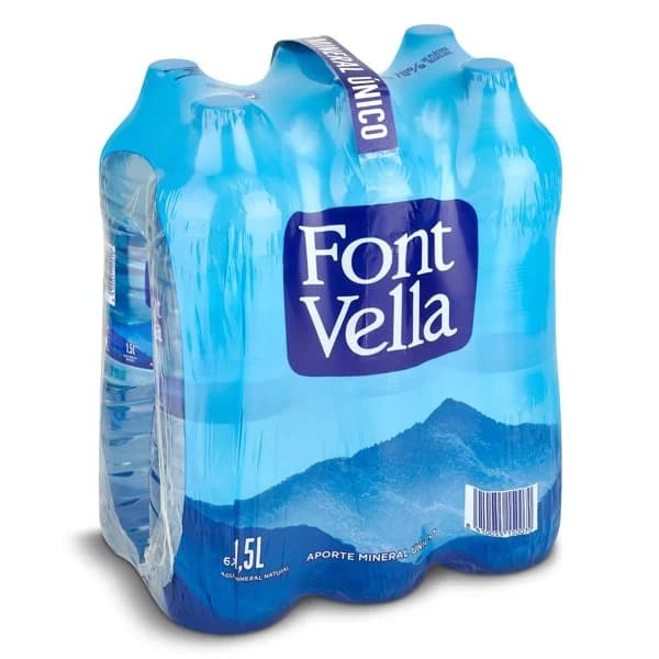 Agua mineral natural Font Vella pack 6 x 1.5 l - 9 l - Imagen del producto en Findit