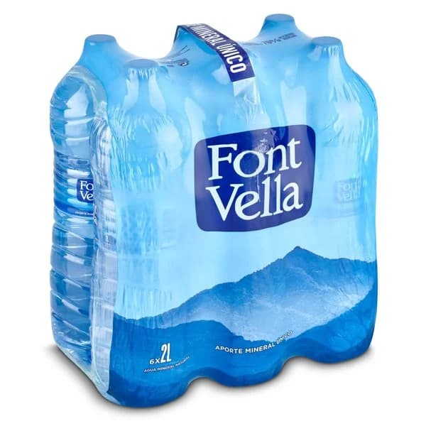 Agua mineral natural Font Vella pack 6 x 2 l - 11.88 l - Imagen del producto en Findit