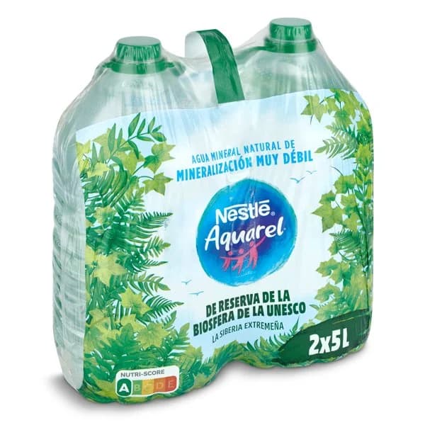 Agua mineral natural Aquarel pack 2 x 5 l - 10.12 l - Imagen del producto en Findit