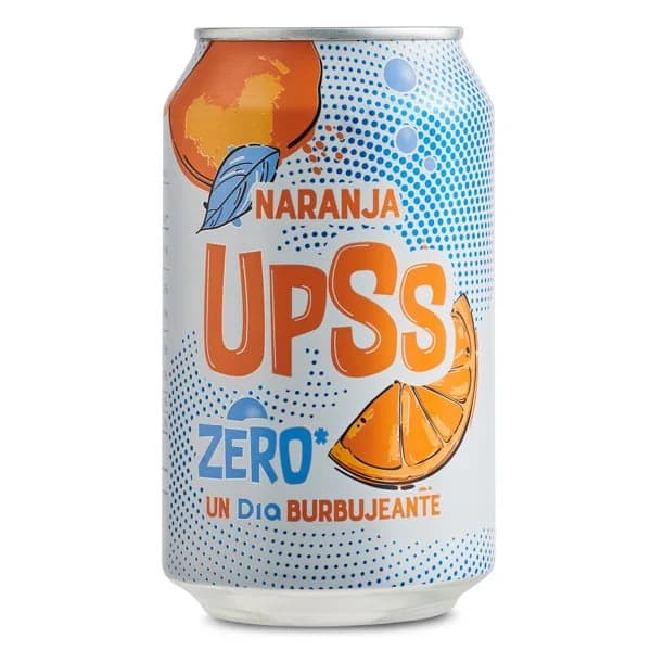 Refresco de naranja zero Upss Dia lata 33 cl - 0.33 l - Imagen del producto en Findit