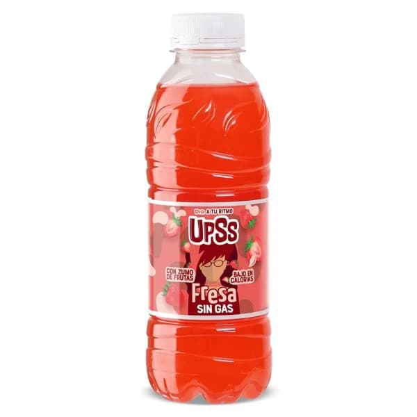 Refresco sin gas de fresa Upss Dia botella 500 ml - 0.5 l - Imagen del producto en Findit