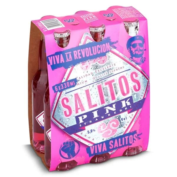 Cerveza especial pink Salitos pack 6 x 33 cl - 1 ud - Imagen del producto en Findit