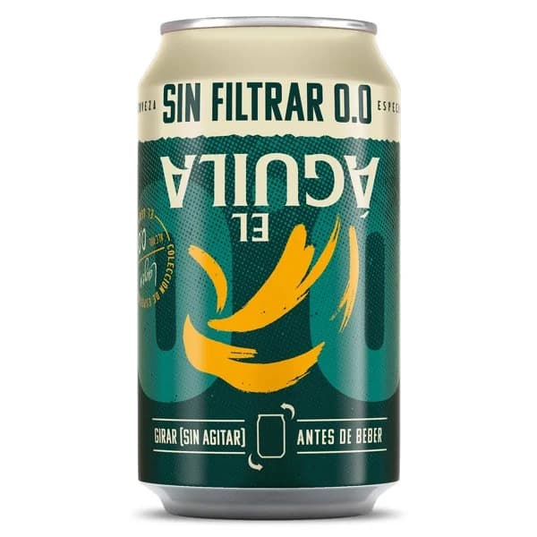 Cerveza sin filtrar 0,0 El aguila lata 33 cl - 0.33 l - Imagen del producto en Findit
