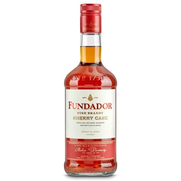 Brandy de Jerez sherry cask Fundador botella 70 cl - 0.7 l - Imagen del producto en Findit