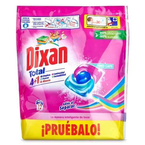 Detergente máquina adiós al separar Dixan bolsa 12 lavados - 1 ud - Imagen del producto en Findit