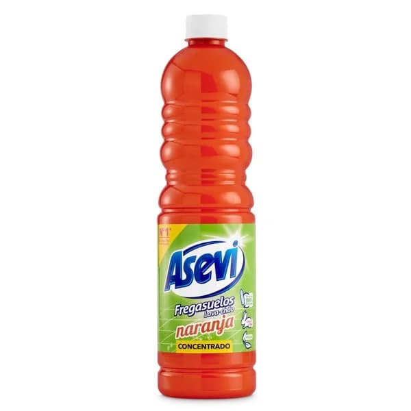 Fregasuelos concentrado aroma naranja Asevi botella 900 ml - 1 ud - Imagen del producto en Findit