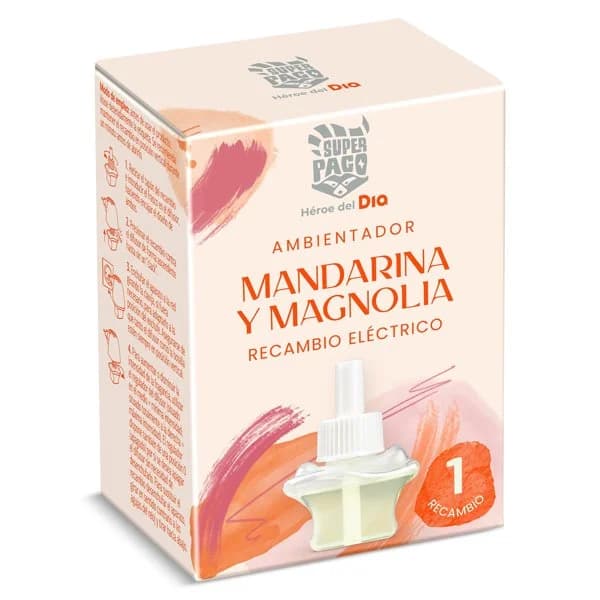 Ambientador eléctrico mandarina y magnolia recambio  Super Paco de Dia caja 1 unidad - 1 ud - Imagen del producto en Findit